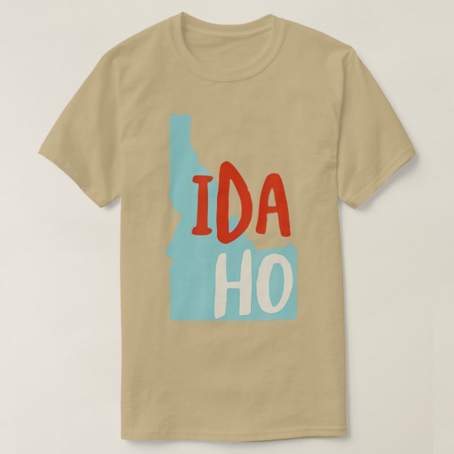 T-shirt Idaho USA ID Etat du souvenir Idaho (Design devant)