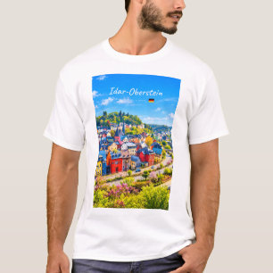 T-shirt Idar-Oberstein, Allemagne - Ville Colorée