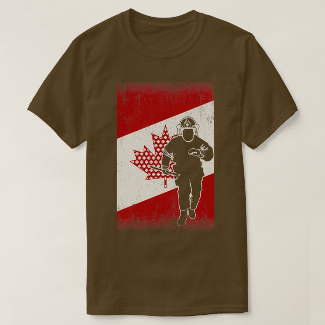 T-shirt idéal pour les pompiers canadiens dévoués (Design devant)