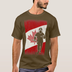 T-shirt idéal pour les pompiers canadiens dévoués