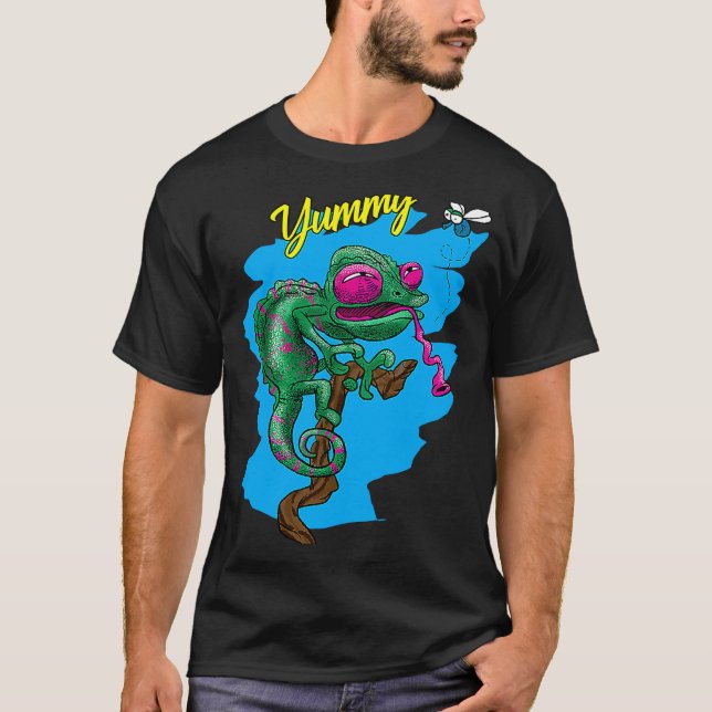 T-shirt Idée animale Cool de la jungle tropicale de Chamel (Devant)