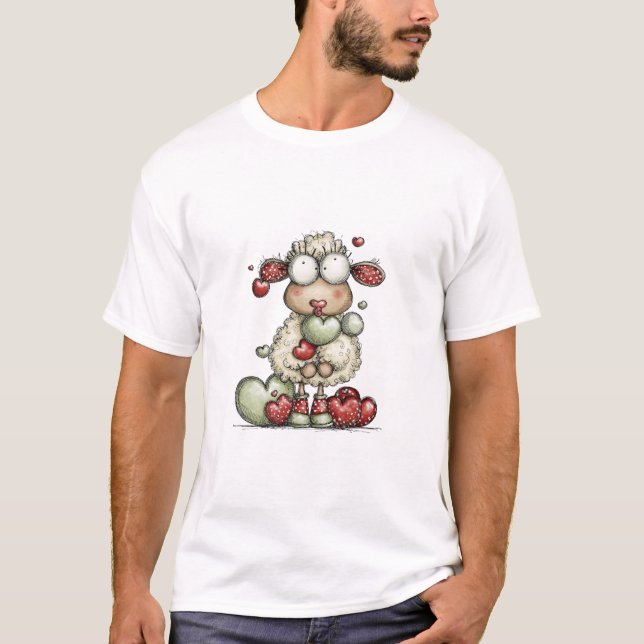 T-shirt Idée cadeau avec thème mouton (Devant)