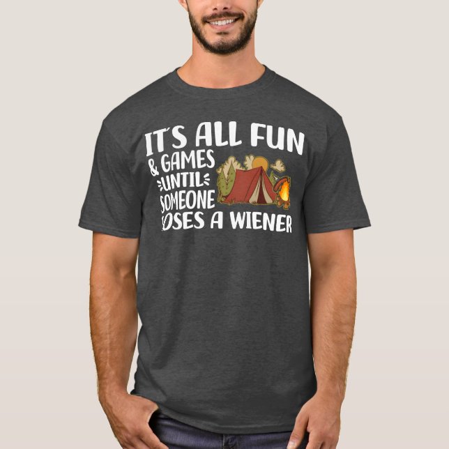 T-shirt Idée cadeau camping Vacances Feu de camp Nature v (Devant)