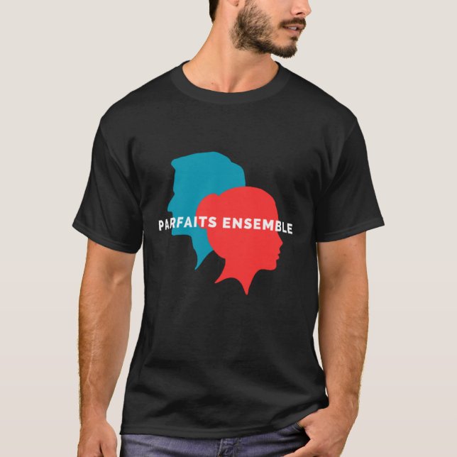 T-shirt Idée cadeau couple, Parfaits ensemble, couple,  (Devant)