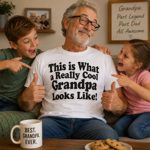 T-shirt Idée cadeau d'anniversaire pour grand-père cool et