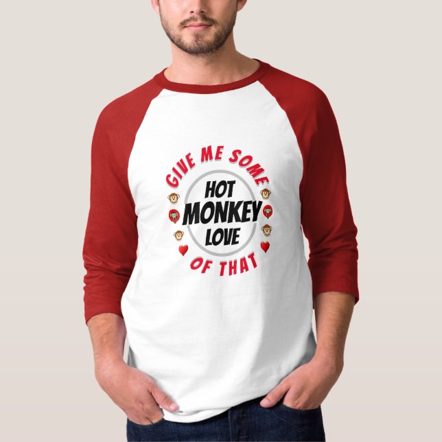 T-shirt Idée cadeau de la Saint Valentin pour lui CHAUD MO (Devant)