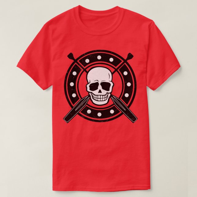 T-shirt Idée cadeau de l'amoureux du canoë-kayak Pirate Lo (Design devant)