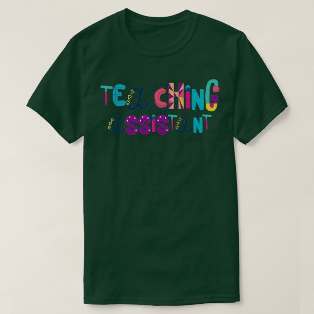 T-shirt Idée cadeau de l'assistant enseignant mignonne Ret (Design devant)