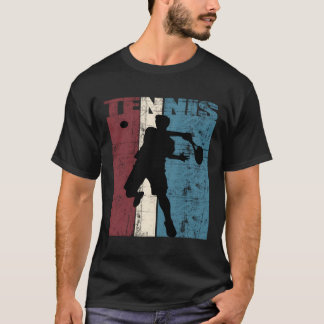 T-shirt Idée cadeau de tennis Tennis Joueur de tennis Vint