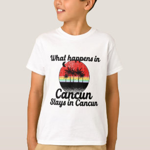 T-shirt Idée cadeau drôle de vacances en famille à Cancun