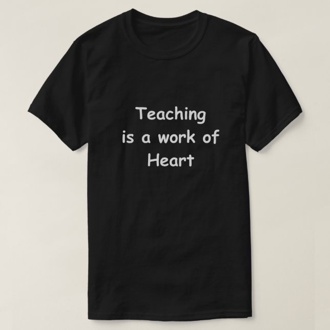 T-shirt Idée Cadeau Enseignants Conception Travail Enseign (Design devant)