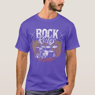 T-shirt Idée cadeau instrument groupe de batterie drôle