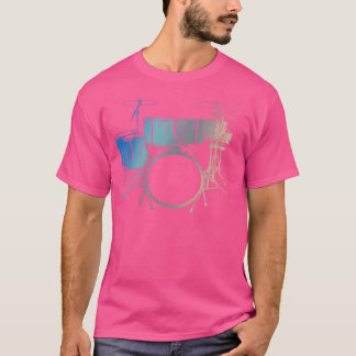 T-shirt Idée cadeau musicien batteur Musique Batteries