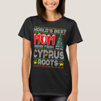 T-shirt Idée Cadeau Noël Chaussette Laide Maman Chypre