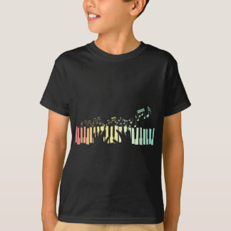 T-shirt Idée cadeau Pianiste Claviers Musique Notes Piano