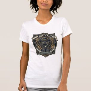 T-shirt Idée cadeau pour papa chat de chat jazz noir - Noi