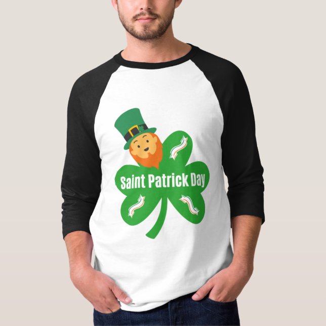 T-shirt Idée cadeau saint patrick, Irish day, trefle (Devant)