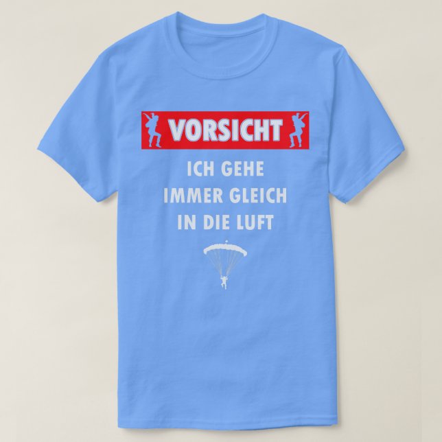 T-shirt Idée cadeau Skydiver Parachute Skydiver (Design devant)