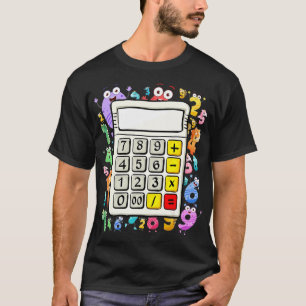 T-shirt Idée Costume Calculatrice Pour Enfants Jour Math D