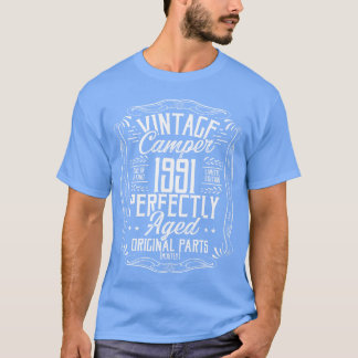 T-shirt Idée d'anniversaire 1991 campeur scout camping cad