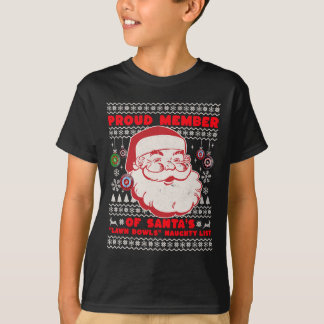 T-shirt Idée De Bowles De Pelouse De Noël Pour Hommes Et S