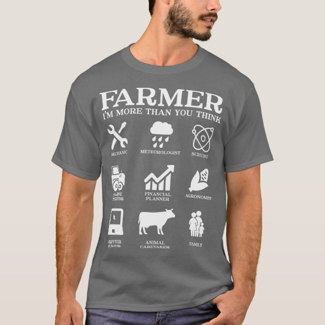 T-shirt Idée de cadeau agricole Agriculture Patriotique (Devant)