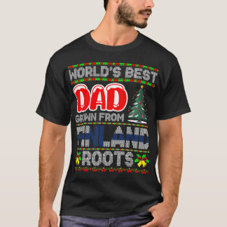 T-shirt Idée de cadeau de Noël pour papa en Finlande : un
