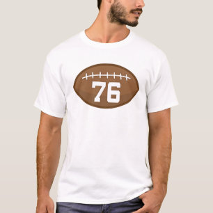 T-shirt Idée de cadeau du numéro 76 du Jersey du football