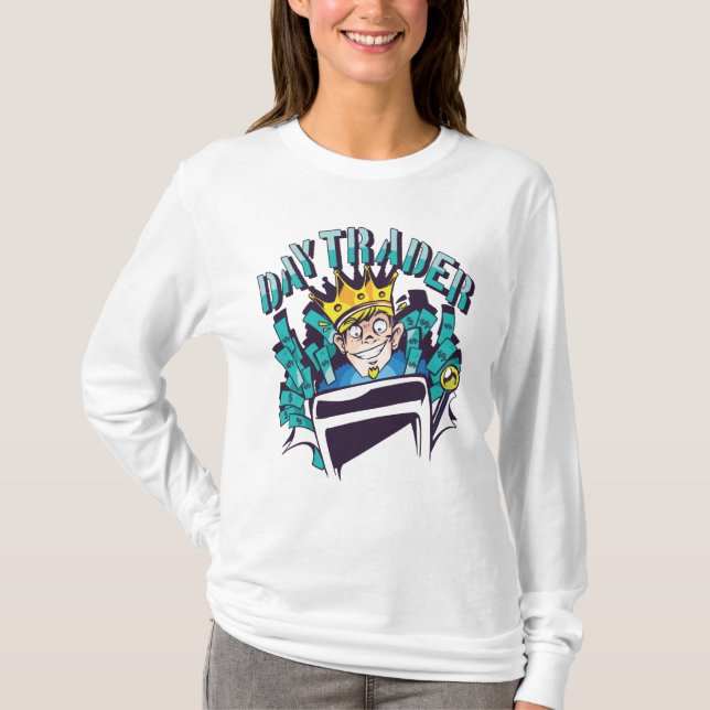 T-shirt Idée de cadeau pour day trader (Devant)