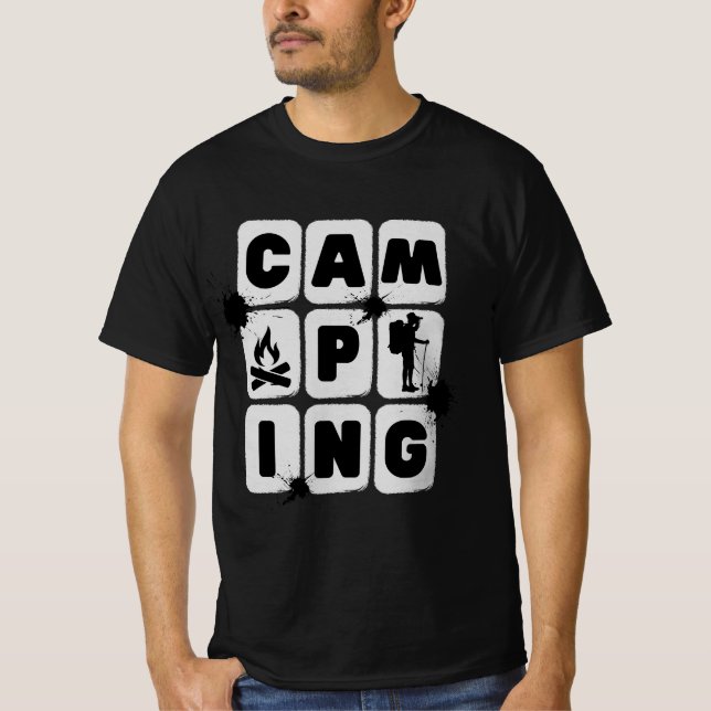 T-shirt Idée de camping, drôle de camping, Équipe de campi (Devant)