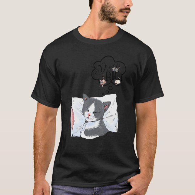 T-shirt Idée de chat de beaux rêves (Devant)