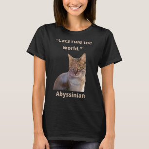 T-shirt Idée de chat "Les chats dirigent le monde Chat Mam