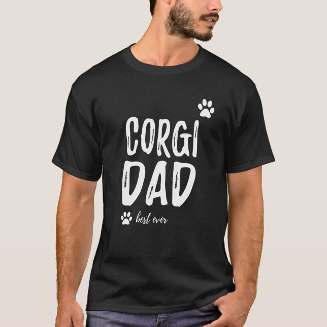 T-shirt Idée de chien de papa Corgi (Devant)