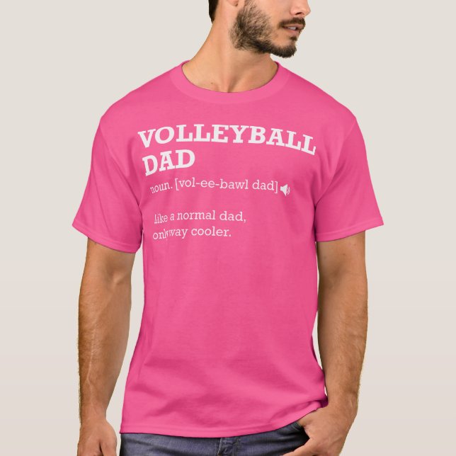 T-shirt Idée de définition papa volleyball pour papa (Devant)