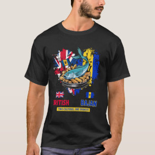 T-shirt Idée de drapeau britannique bajan pour les enfants