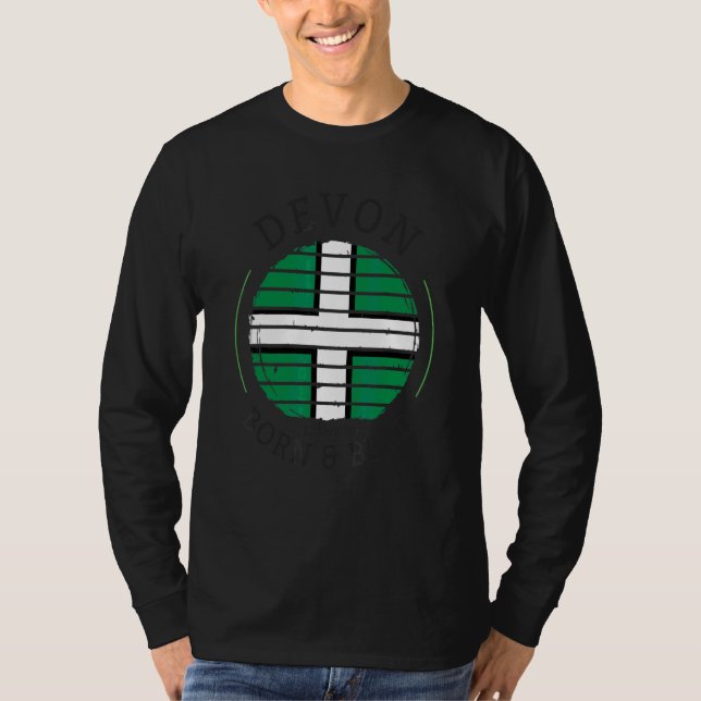 T-shirt Idée de drapeau de Devon pour les enfants et le pa (Devant)