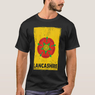 T-shirt Idée de drapeau du Lancashire pour les femmes et l