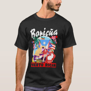 T-shirt Idée de drapeau portoricain pour femmes et Boricua