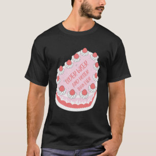 T-shirt Idée De Gâteau Plus Âgée Et Plus Sage Adieu Quitte