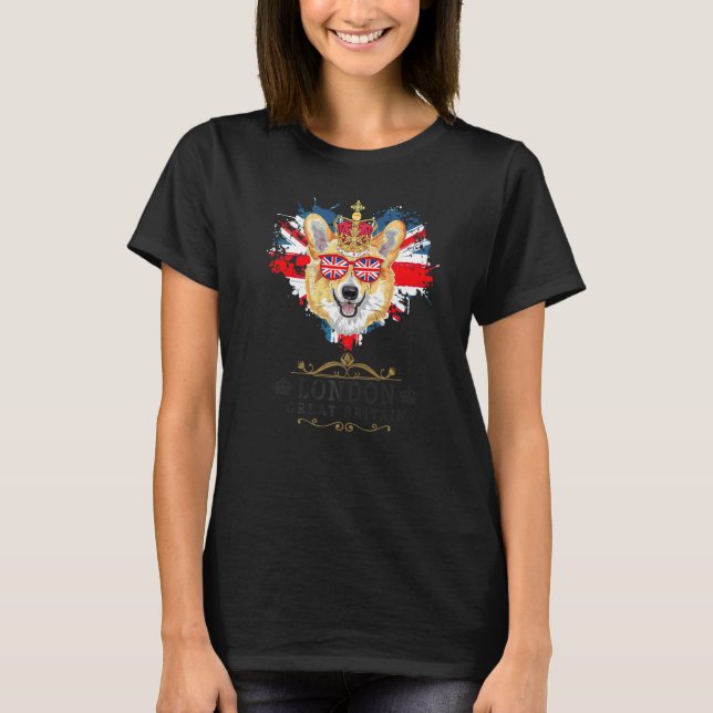 T-shirt Idée de Londres pour les enfants avec le drapeau U (Devant)