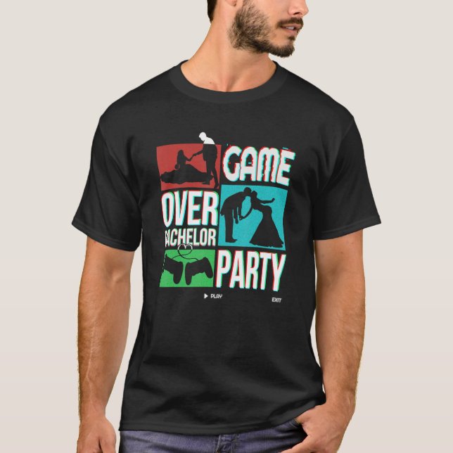 T-shirt Idée de mariage enterrement de vie de garçon enter (Devant)