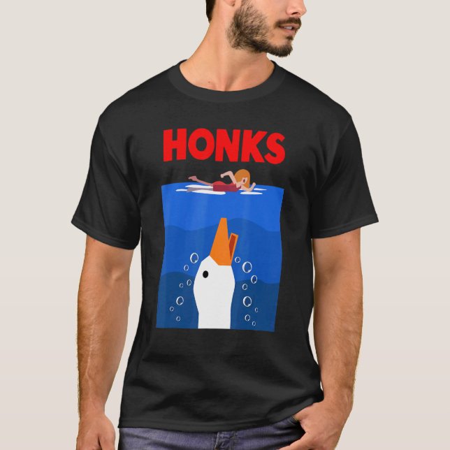 T-shirt Idée de mème d'oie Honk  Canard poulet (Devant)