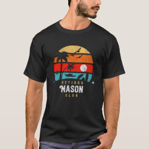 T-shirt Idée de sac de retraite de style rétro Mason retra