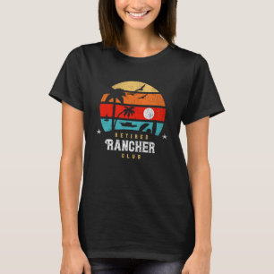 T-shirt Idée de sac de retraite de style rétro Rancher ret