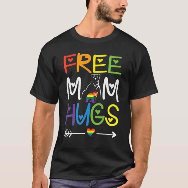 T-shirt Idée de support Lgbt Rainbow Lgbt Pride Mois (Devant)
