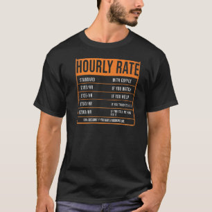 T-shirt Idée de taux horaire de maçon pour briqueteur À L'