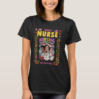 T-shirt Idée de tenue de soins infirmiers pour femmes et a
