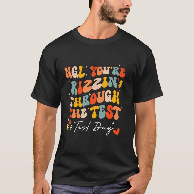 T-shirt Idée de test Professeur Jour d'examen d'état Staar (Devant)