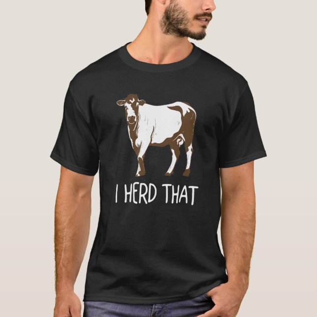 T-shirt Idée de vache mignonne jeu de mots sur les vaches  (Devant)