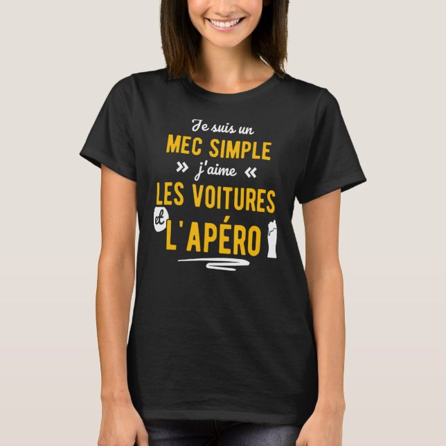 T-shirt Idée de voiture Mens Apero (Devant)